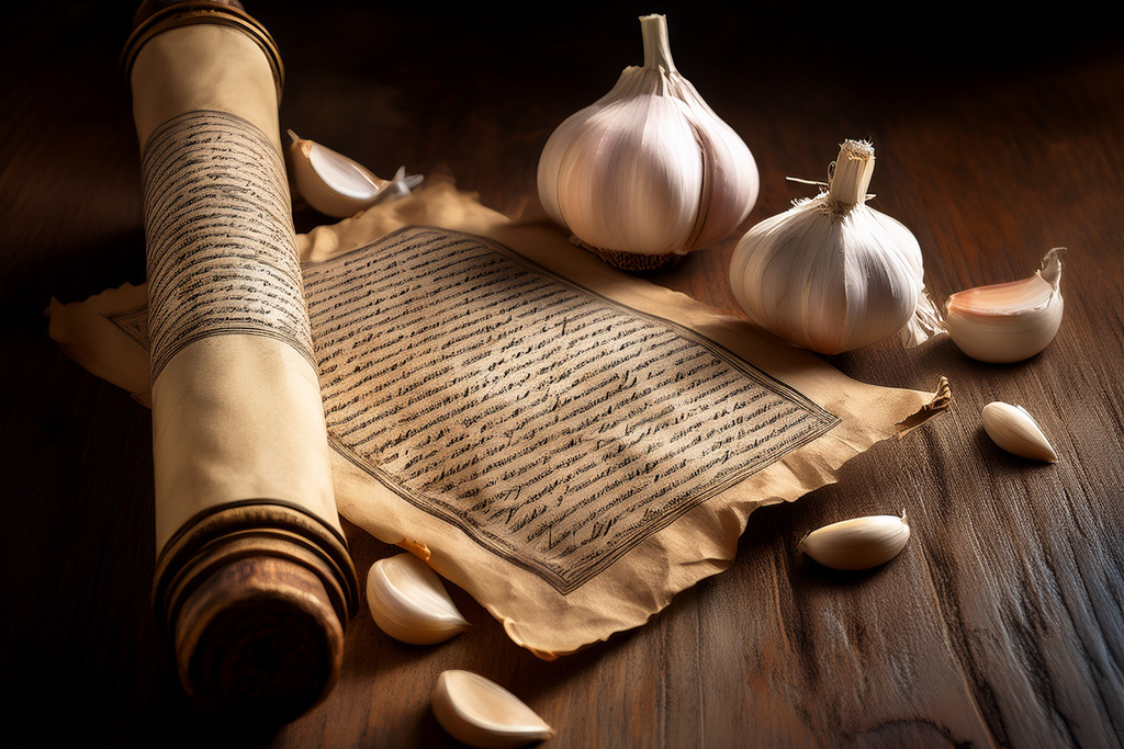 Ancient-scroll-or-historical-reference-to-garlic-use