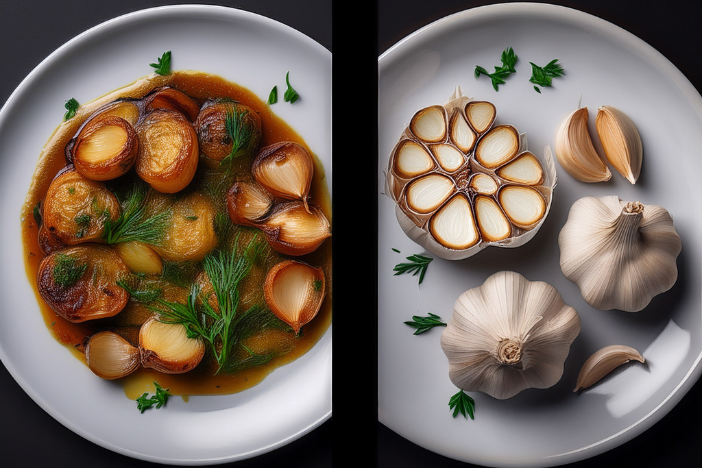Before-and-after-a-dish-without-vs-with-garlic
