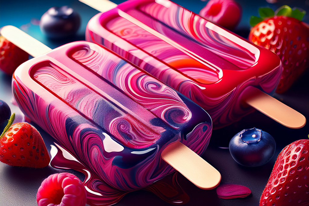 Berry-Swirl-Popsicles