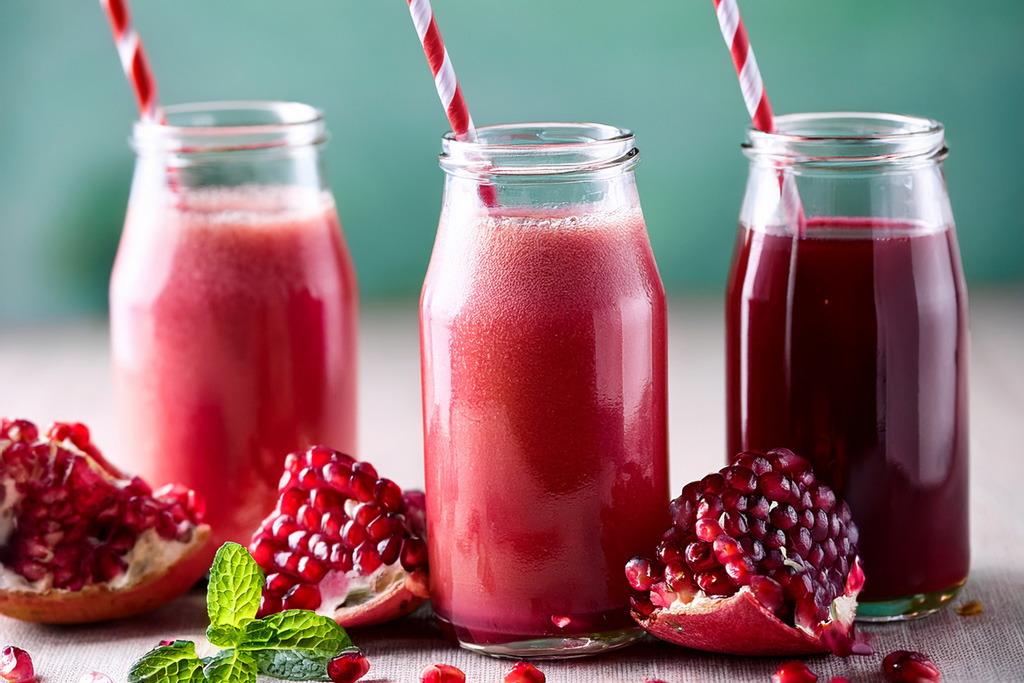 pomegranate-smoothies-and-juices